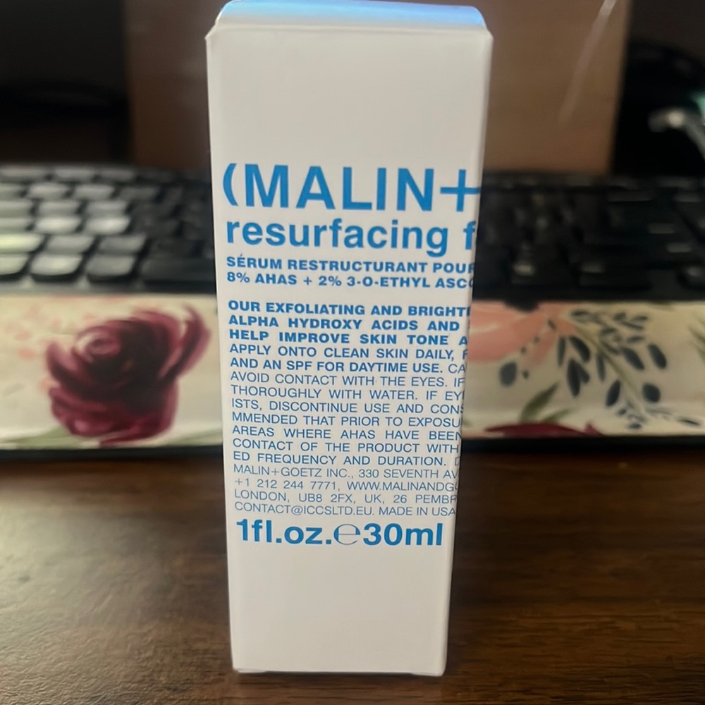 Malin + Goetz resurfacing face serum
